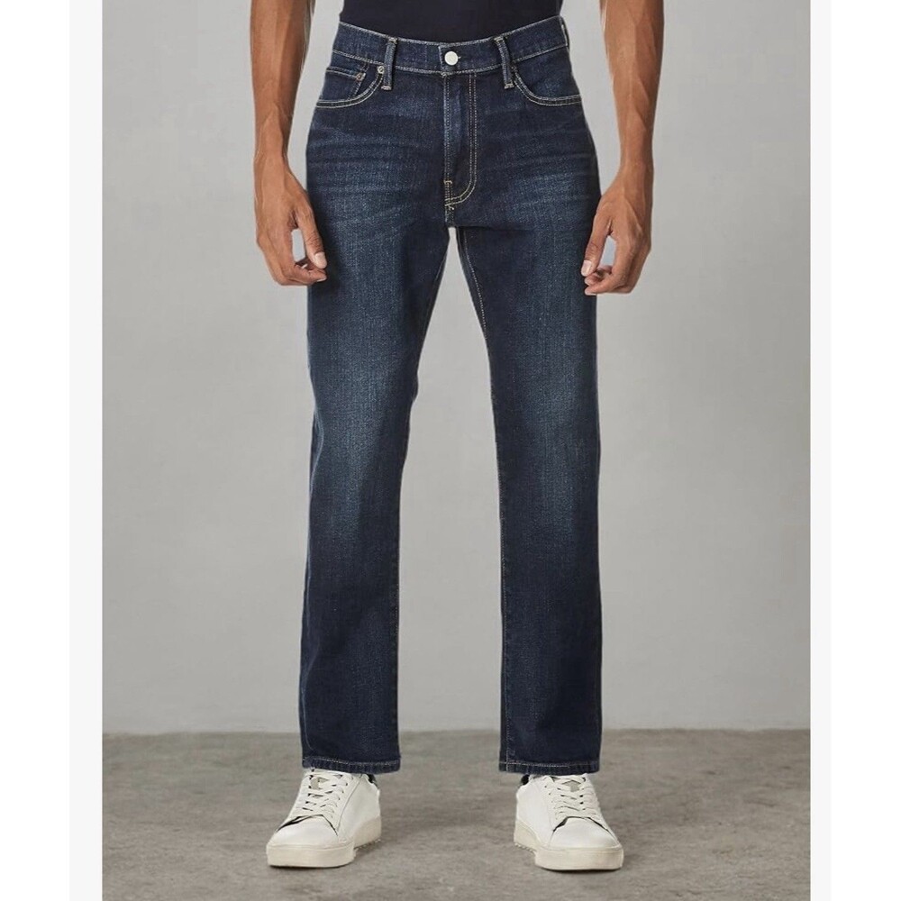 Lucky Brand Mens 410 Straight Jeans Stretch Denim 32 x 33.5 Academia Western